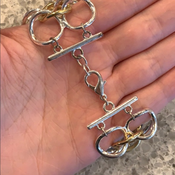 🤍💛Silver and Gold metal bracelet - Picture 3 of 3